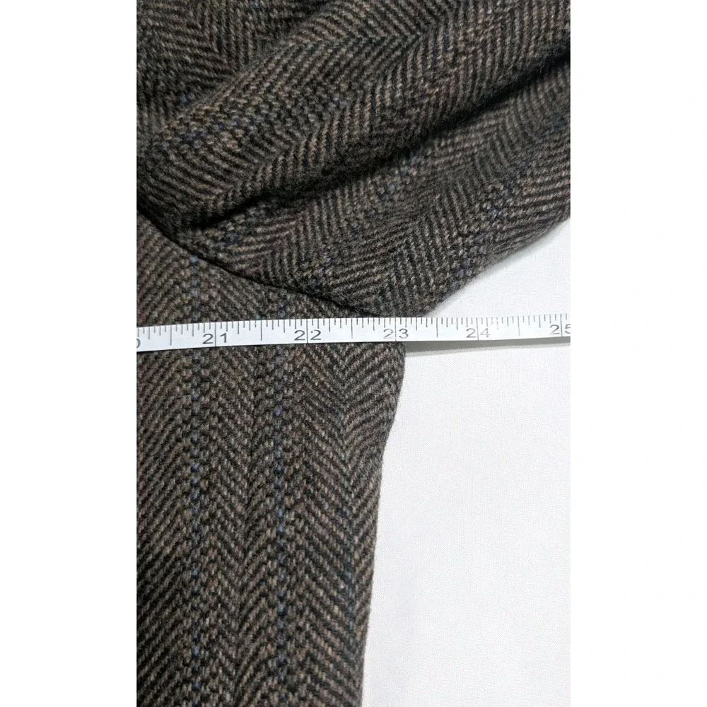 Cricketeer Men's‎ 42R Brown Wool Herringbone Tweed Blazer Sport Coat Jacket